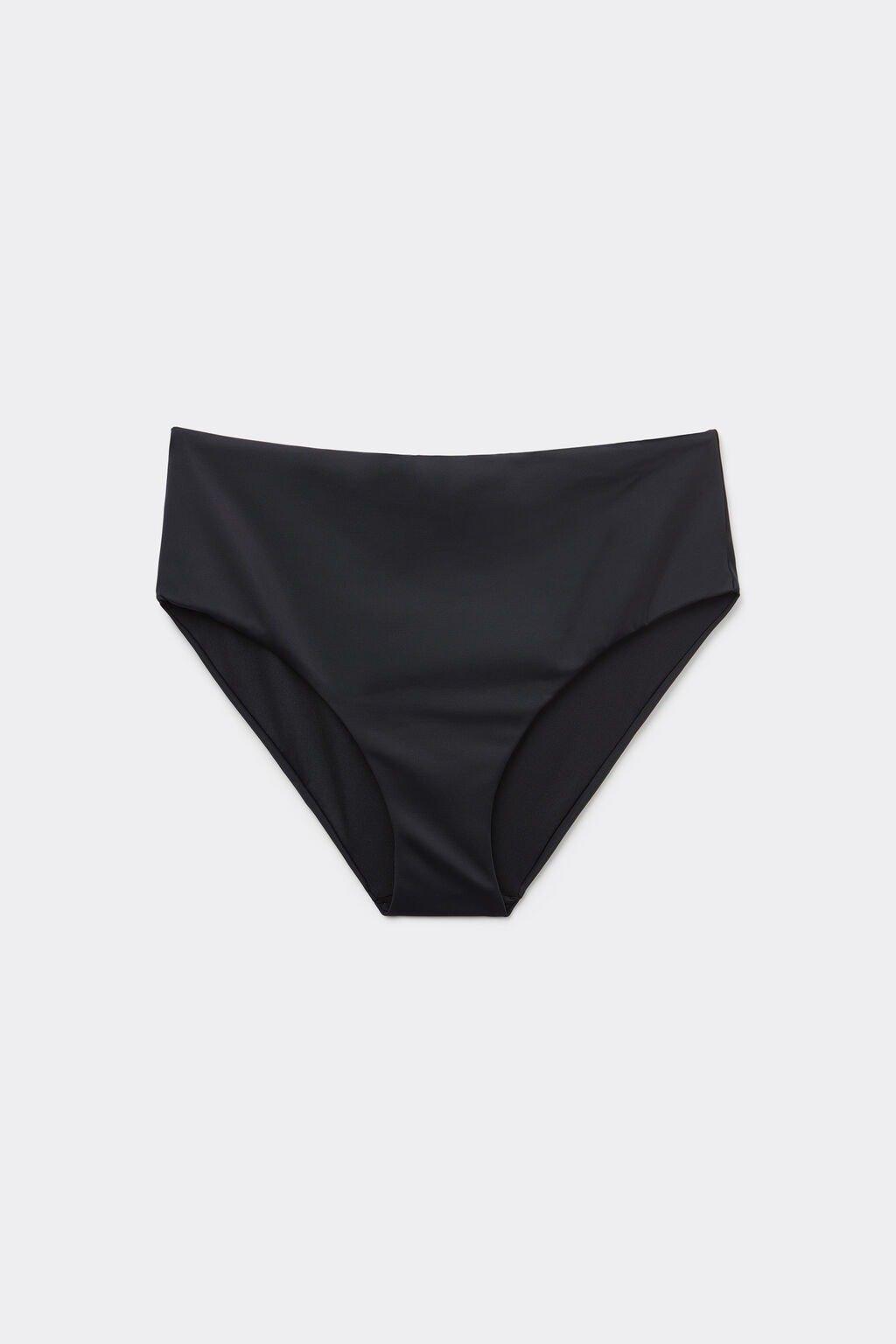Black High-Waisted Bikini Bottoms, , large image number 4