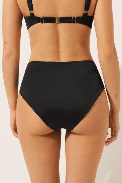 Black High-Waisted Bikini Bottoms, , large image number 5