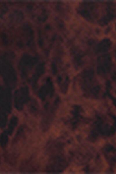 Brown Animal Print High-Waist Bikini Bottom, 5501_165E, large image number 4