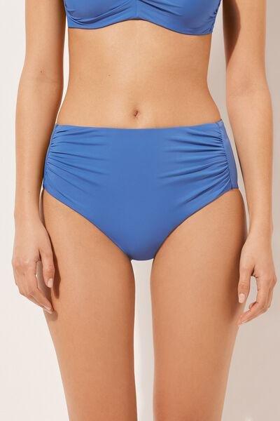 Blue High-Waisted Bikini Bottoms, , large image number 1