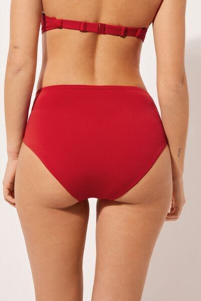 Red High-Waisted Bikini Bottoms, , large image number 2
