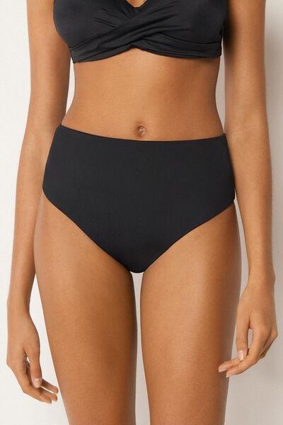 Black Premium Sculpt High-Waisted Bikini Bottoms, 5501_163E, medium