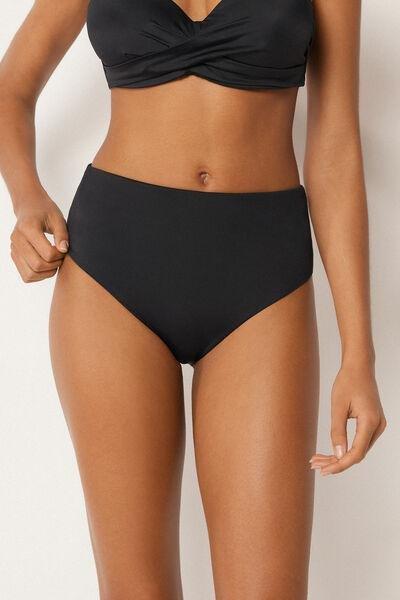 Black Premium Sculpt High-Waisted Bikini Bottoms, 5501_163E, medium