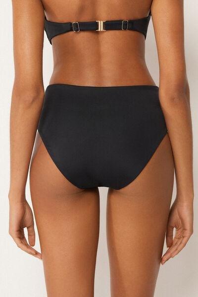 Black Premium Sculpt High-Waisted Bikini Bottoms, 5501_163E, medium