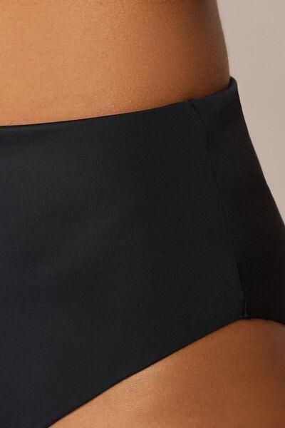 Black Premium Sculpt High-Waisted Bikini Bottoms, 5501_163E, large image number 3