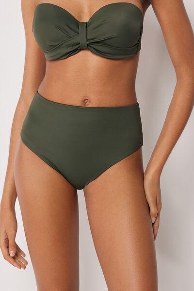 Green Premium Sculpt High-Waisted Bikini Bottoms, 5501_164E, large image number 1