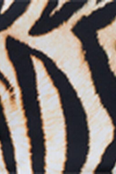 White/Black Savannah Zebra High-Waisted Bikini Bottoms, 5501_247E, large image number 4