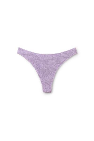 Violet Crinkle Waves Brazilian Bikini Bottoms, 5501_235E, large image number 0