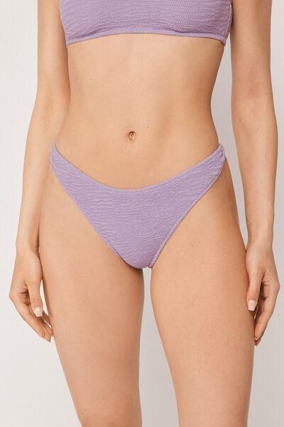 Violet Crinkle Waves Brazilian Bikini Bottoms, 5501_235E, large image number 2