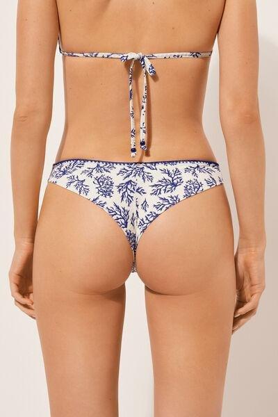 Blue Brazilian Bikini Bottoms, , large image number 2