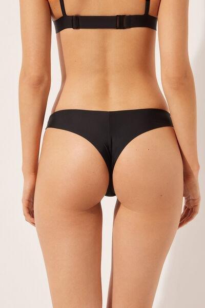 Black Brazilian Bikini Bottoms, , large image number 2