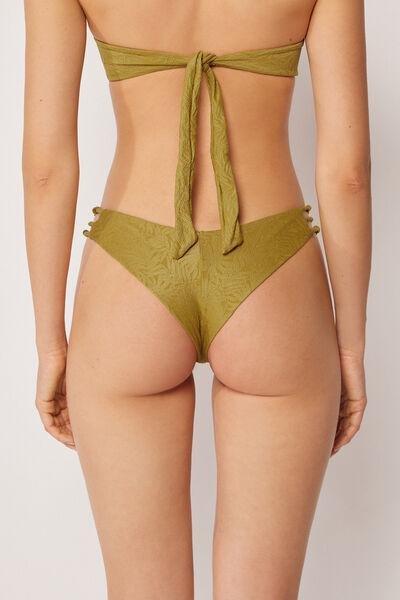 Green Wild Jungle Brazilian Bikini Bottoms, 5501_185E, large image number 2