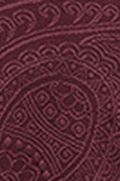 Burgundy Precious Jacquard Brazilian Bikini Bottoms, 5501_182E, large image number 4