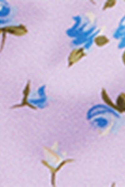 Blue Romantic Flowers Brazilian Bikini Bottoms, 5501_280E, large image number 4