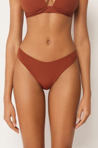 Brown Premium Fit Brazilian Bikini Bottoms, 5501_161E, large image number 0