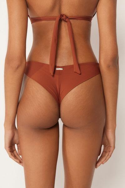 Brown Premium Fit Brazilian Bikini Bottoms, 5501_161E, large image number 2
