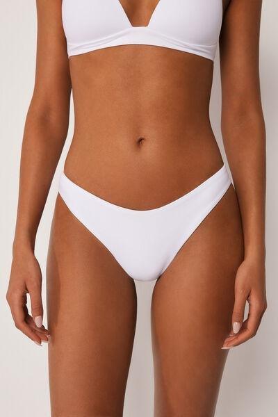 White Premium Fit Brazilian Bikini Bottoms, 5501_238E, large image number 0