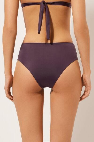 PURPLE SLATE SCULPTURE High-Waisted Brazilian Bikini Bottoms Scultura, , large image number 2