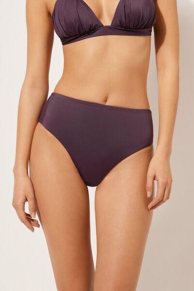 PURPLE SLATE SCULPTURE High-Waisted Brazilian Bikini Bottoms Scultura, , large image number 3