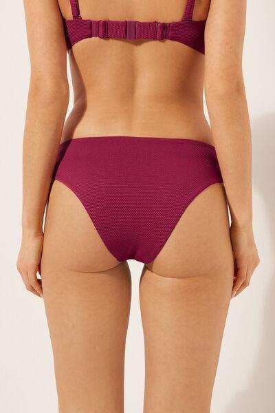 Burgundy High-Waisted Bikini Bottoms, 5501_116E, large image number 2