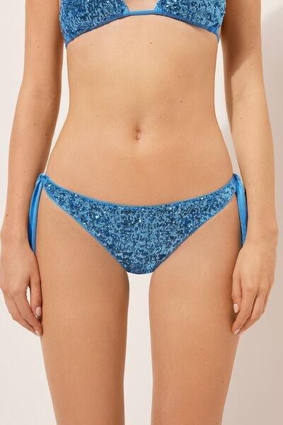 Blue Brazilian Bikini Bottoms, , large image number 1