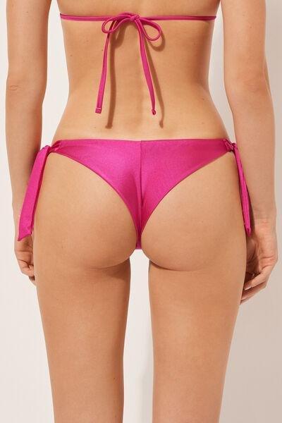 Pink Bow Brazilian Bikini Bottoms Glowing Surface, , large image number 2