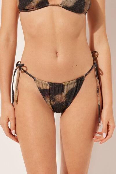Multicolour Brazilian String Swimsuit Bottom, , large image number 1