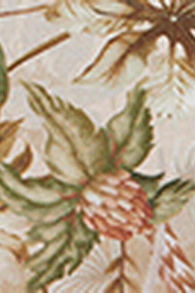 Beige/Green Tropical Foliage Tie Brazilian Bikini Bottoms, 5501_144E, large image number 4