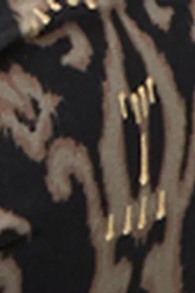 Black / Gold Golden Ethnic Brazilian Bikini Bottoms, 5501_168E, large image number 4