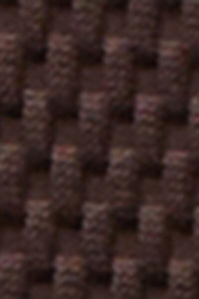 Brown Bicolour Embroidery Tie Detail Brazilian Bikini Bottoms, 5501_170E, large image number 4