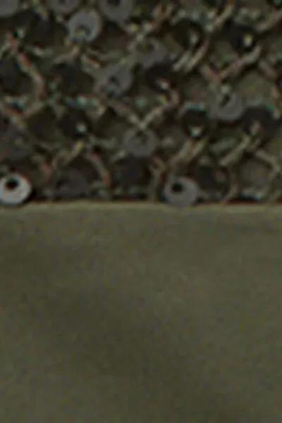 Green Sequin Net Tie Detail Brazilian Bikini Bottoms, 5501_175E, large image number 4