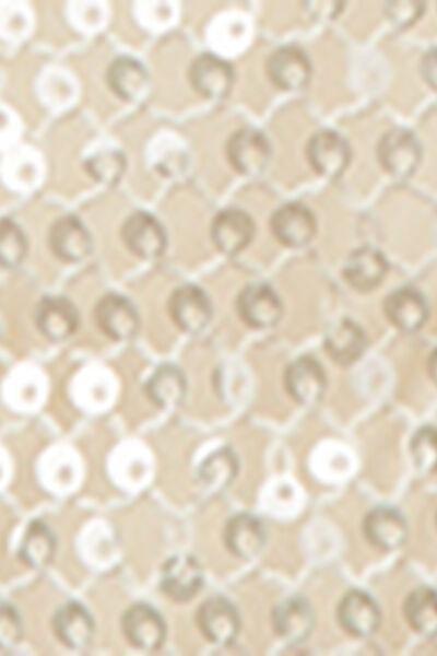 White Sequin Net Tie Detail Brazilian Bikini Bottoms, 5501_176E, large image number 4