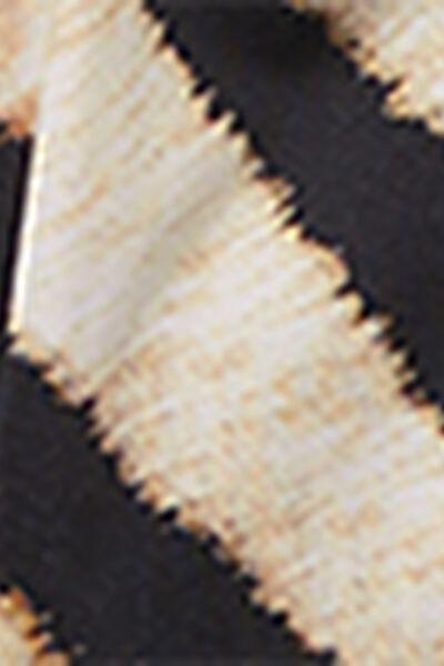 White/Black Savannah Zebra Tie Detail Brazilian Bikini Bottoms, 5501_247E, large image number 4
