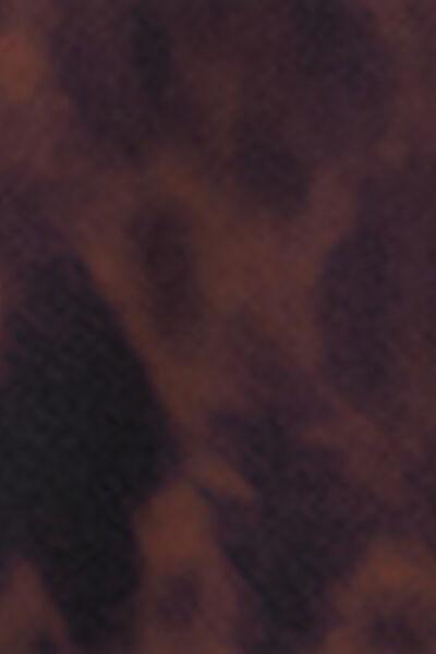 Brown Animal Print Brazilian Bikini Bottom, 5501_165E, large image number 4