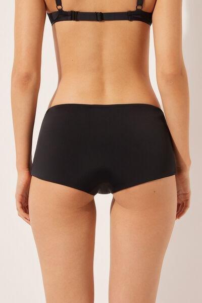 Black Lined Bikini Shorts, , large image number 2