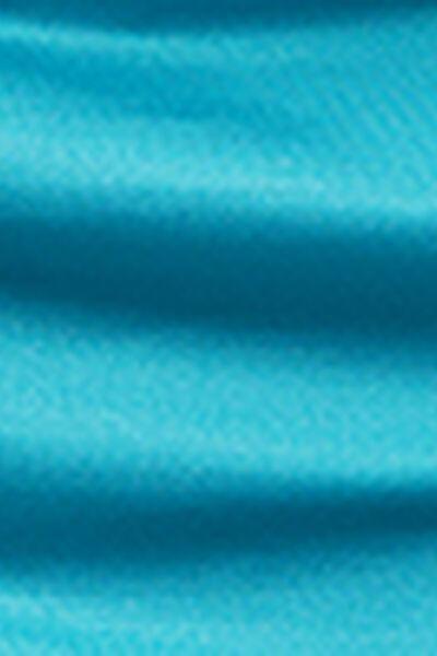 Blue Shiny Satin Bikini Bottoms, 5501_039E, large image number 4