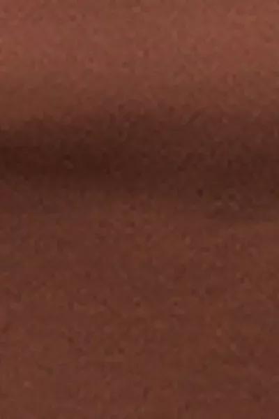 Brown Shiny Satin Bikini Bottoms, 5501_040E, large image number 4