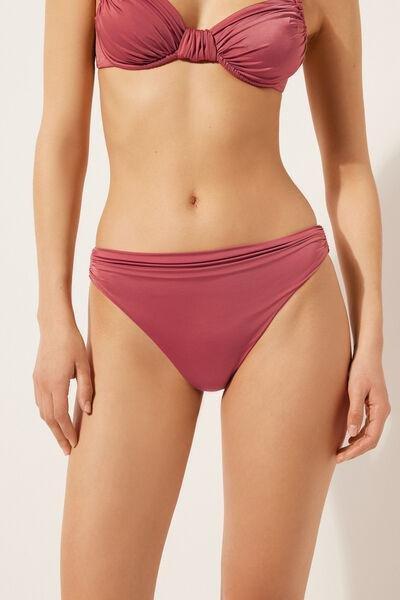 Pink Shiny Satin Bikini Bottoms, , large image number 0