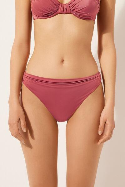 Pink Shiny Satin Bikini Bottoms, , large image number 1