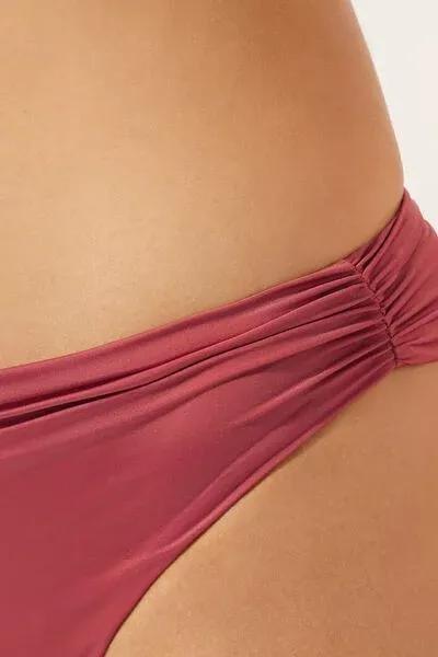 Pink Shiny Satin Bikini Bottoms, 5501_104E, large image number 3