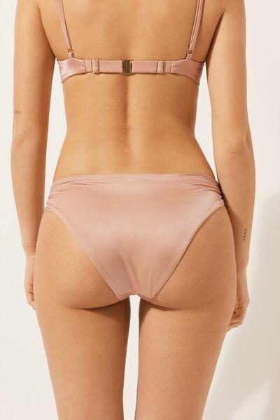 Pink Shiny Satin Bikini Bottoms, 5501_105E, large image number 2