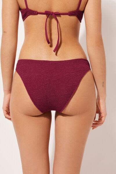 Red Crinkle Waves Bikini Bottoms, , large image number 2