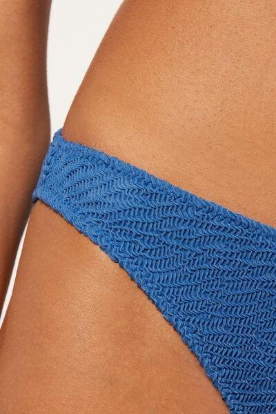 Blue Crinkle Waves Bikini Bottoms, 5501_045E, large image number 3