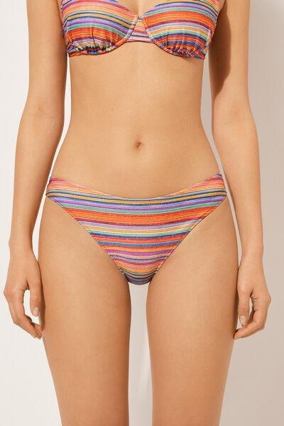 Multicolour Lined Bikini Bottoms, 5501_032E, large image number 1