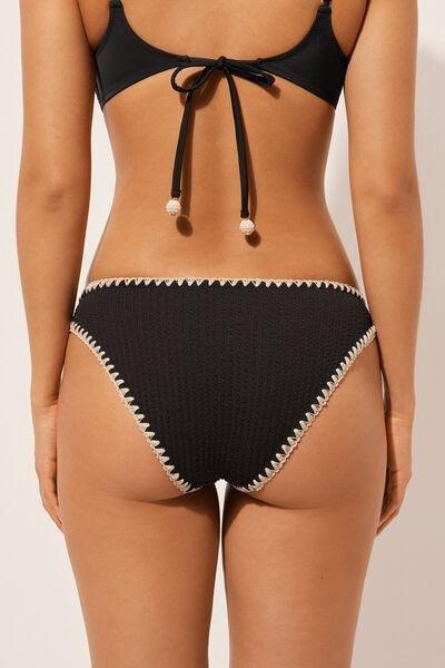 Black Animal Print Bikini Bottoms, , large image number 2