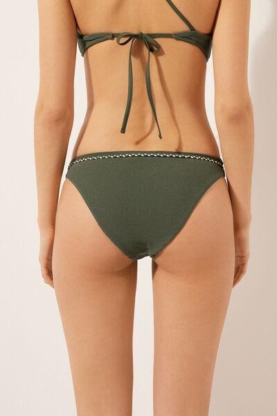 Green Crinkle Twist Bikini Bottoms, 5501_115E, large image number 2
