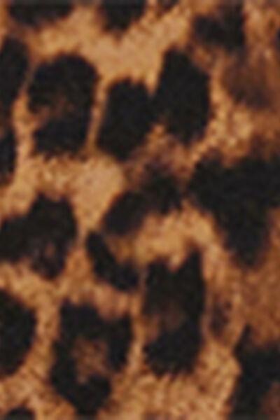 Brown Animal Print Bikini Bottoms, 5501_145E, large image number 4