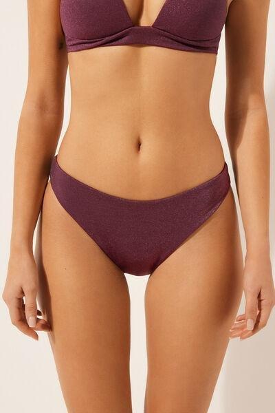 Burgundy Golden Glow Bikini Bottoms, 5501_153E, large image number 0