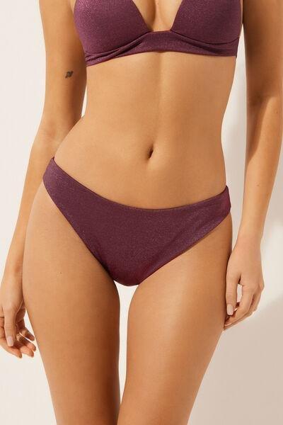 Burgundy Golden Glow Bikini Bottoms, 5501_153E, large image number 1