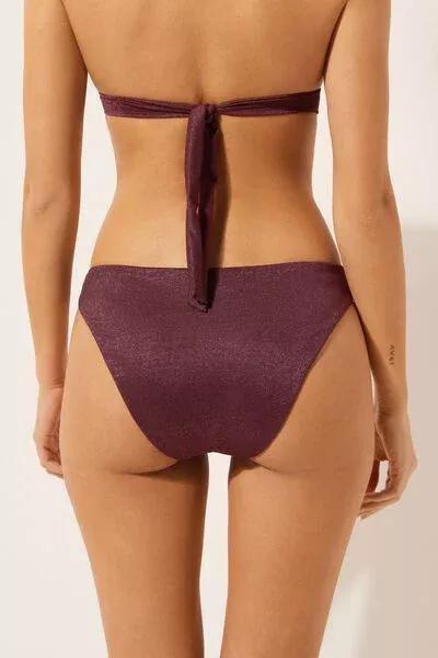 Burgundy Golden Glow Bikini Bottoms, 5501_153E, medium